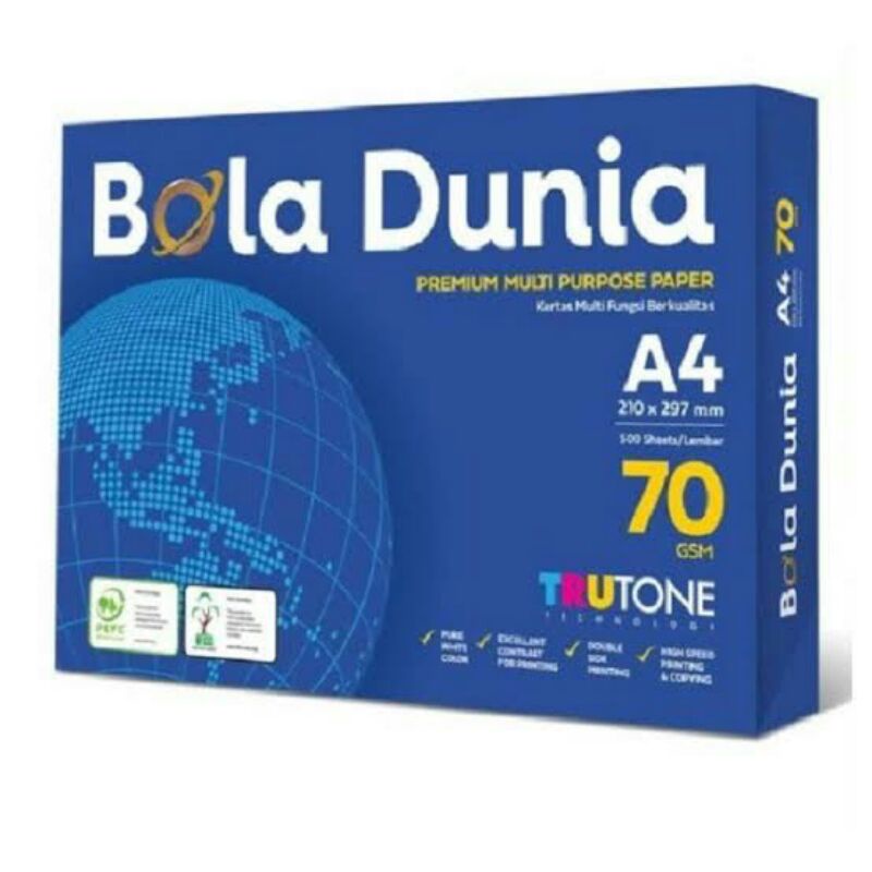 

kertas A4 Bola Dunia