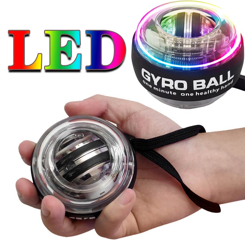 Salorie Power Ball Gyroscope LED Untuk Latihan Kekuatan Otot Lengan Tenis