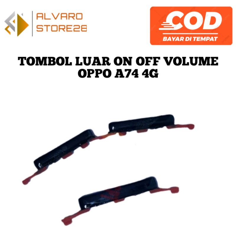 TOMBOL LUAR OPPO A74 4G ON OFF INCLUDE VOLUME / TOMBOL RUBBER OPPO A74 4G ON OFF VOL