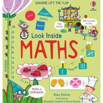 Promo Usborne Lift The Flap Look Inside Maths. Buku Anak Import