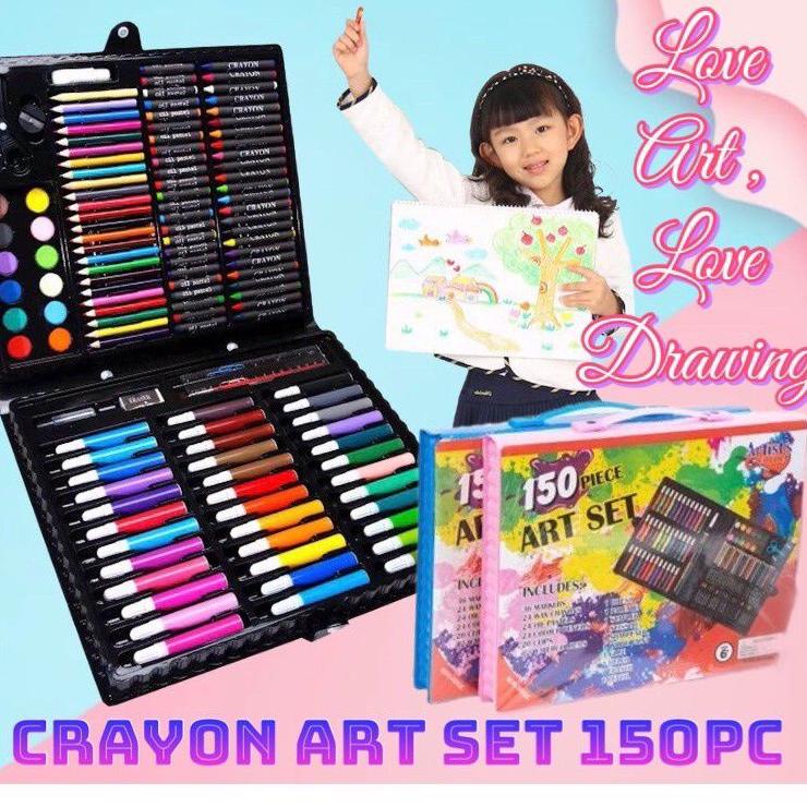 

Kirim Sekarang✺➽ MM - crayon art set 150 PCS in 1 Art Set Pensil Warna Crayon Full Set Alat Lukis Gulali Books Pencil Menggambar Warna Warni Z88 ➽