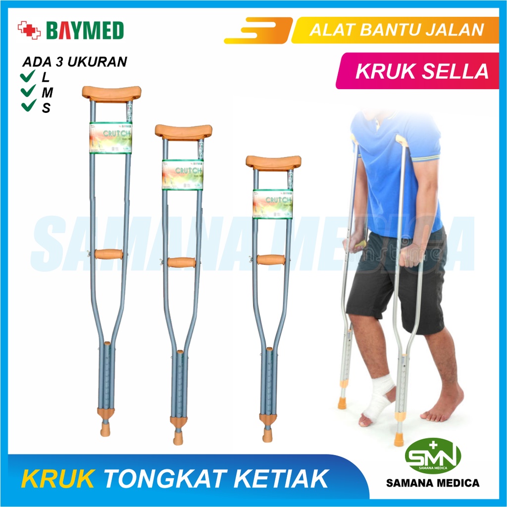 Tongkat Ketiak Merk BAYMED Tongkat Kruk Alat Bantu Jalan MURAH Promo Murah Harga per BIJI