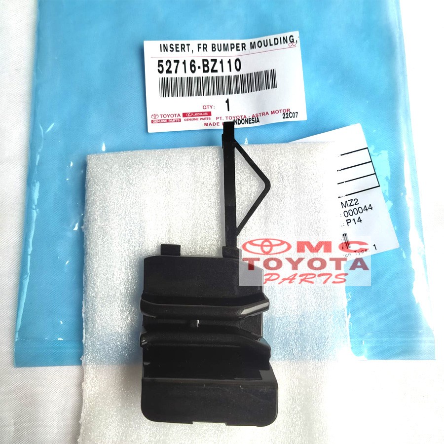 Tutup Cover Extension Bumper Depan Kiri Agya Ayla New 52716-BZ110