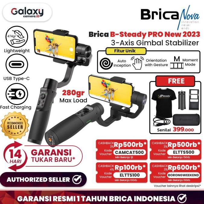 Brica B-Steady Pro New 2023 3-Axis Stabilizer | B-Steady Pro 2023 New