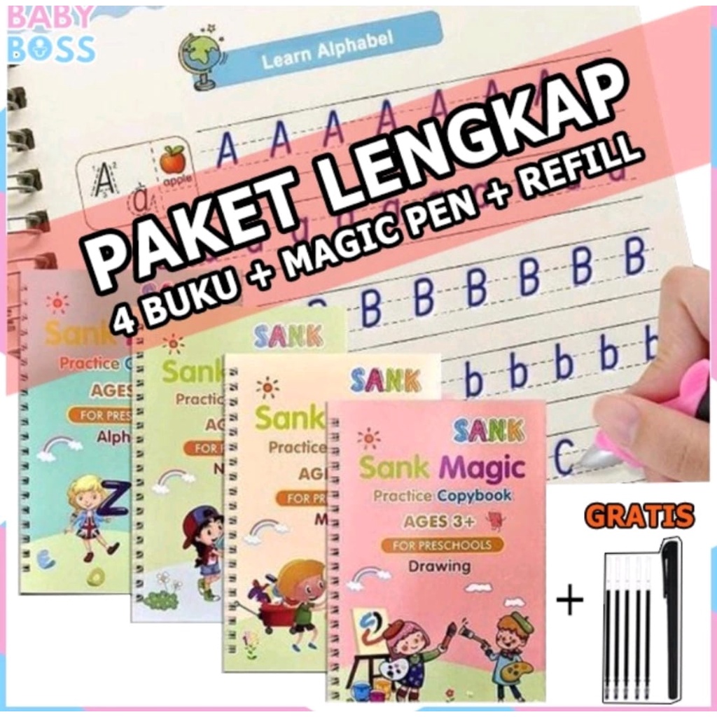 SANK MAGIC BOOK MAINAN ANAK EDUKASI BELAJAR