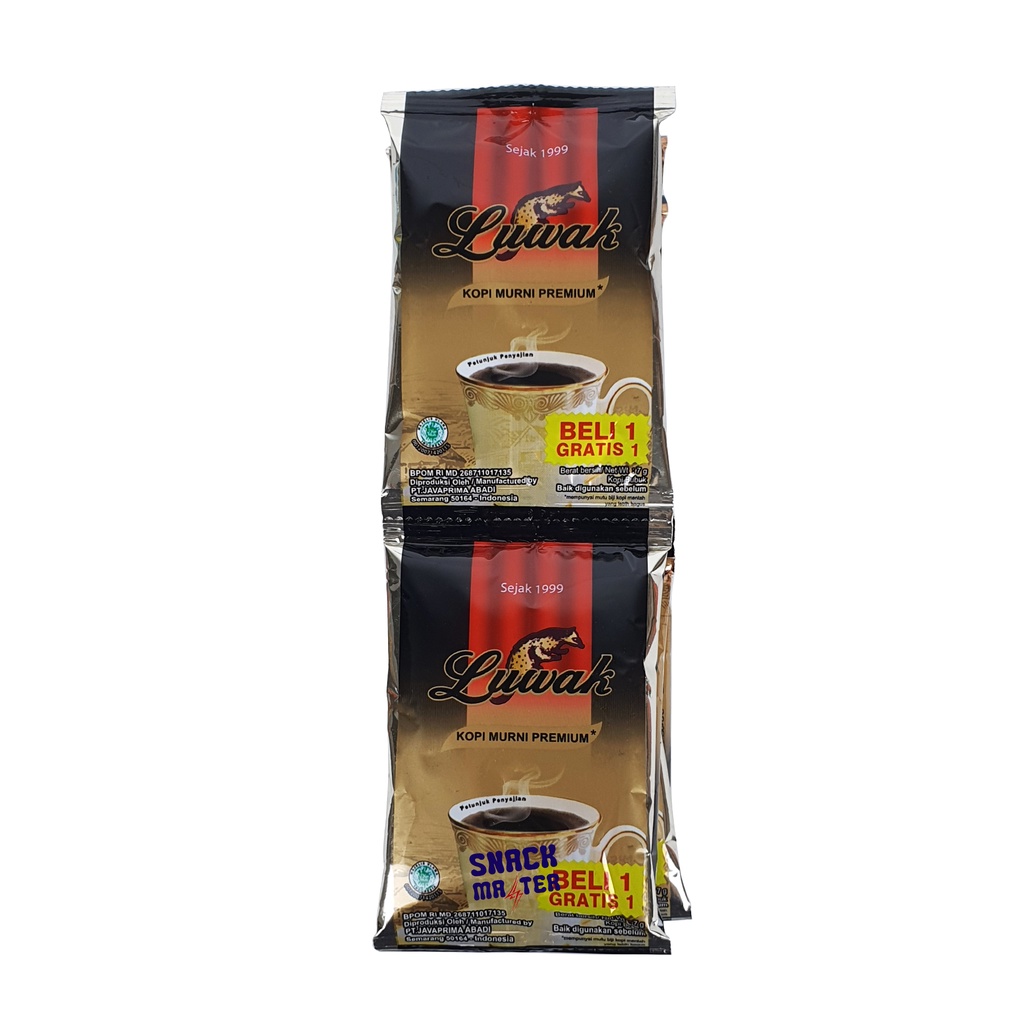 

Kopi Luwak Murni Renceng - Netto 16bks x 6.5gr