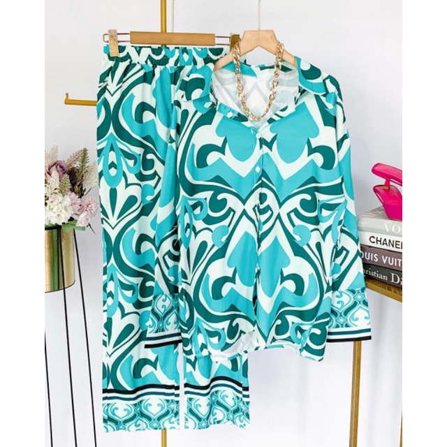 One set ZR | Setelan Kemeja Kulot ZR | Setelan Import Bangkok