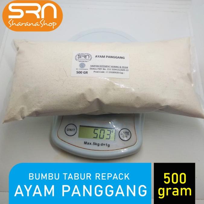

,,,,,,,] BUMBU TABUR RE-PACK 500 GR RASA AYAM PANGGANG