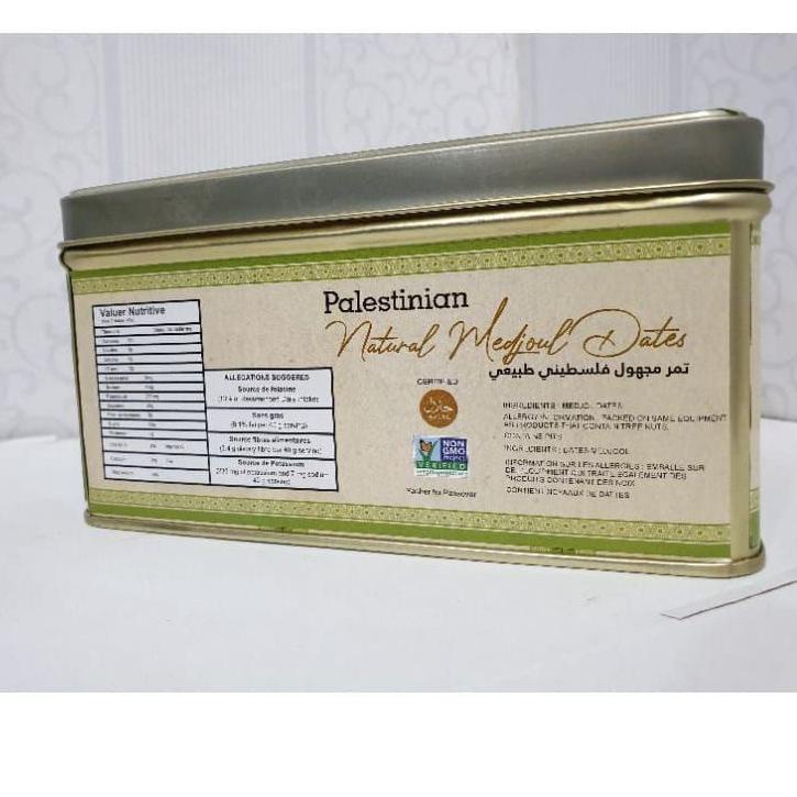 

KODEU0g0F--Kurma Medjool Jumbo//Grade A Kemasan Kaleng Premium//Palistine//Palestina 1kg