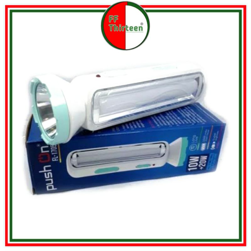 SENTER DAN LAMPU EMERGENCY PUSH ON FL-1075