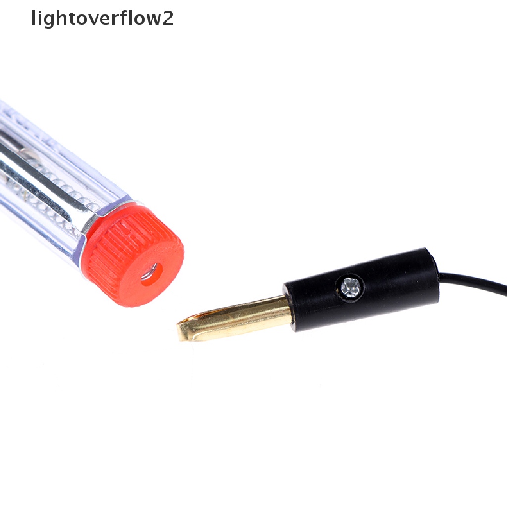 (lightoverflow2) Pena Tester Tegangan Lampu Mobil DC 6V-24V (ID)