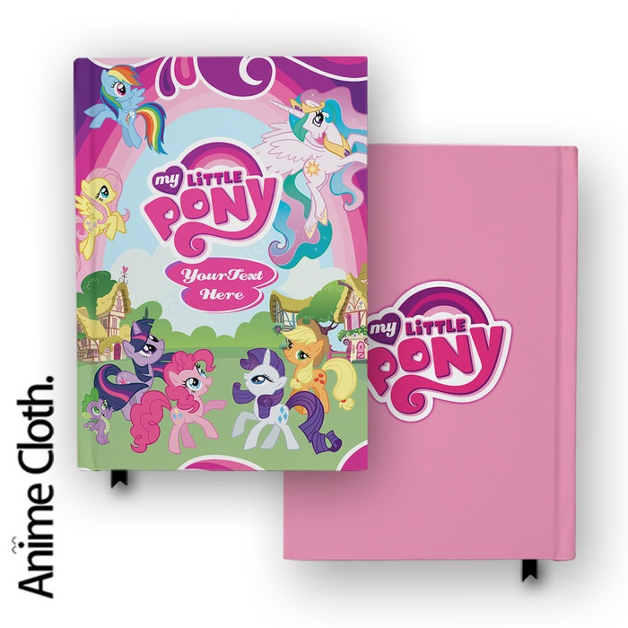 

Buku Catatan Notebook My Little Pony 1 Custom Nama Diary Hardcover