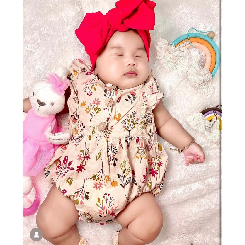 Terlaris Premium Katun Jepang Rosalie Melody flower jumper bandana sepatu anak babeebabyshop fashion bayi anak cewek perempuan