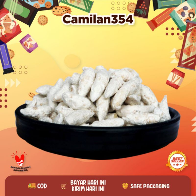 

Bidaran Salju Putih Manis - 250gr / Widaran Gula Salju / Kue Telur Gabus