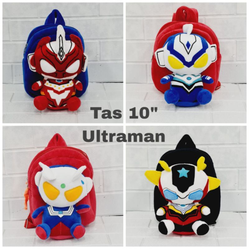 Tas Ransel Boneka 10&quot; ULTRAMAN untuk PAUD / Preschool Anak Laki-laki