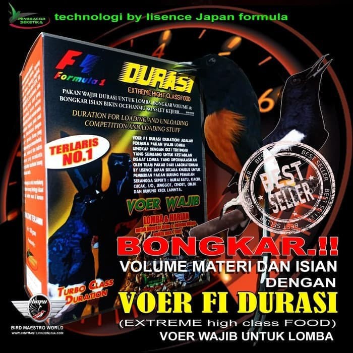 VOER F1 PAKAN BURUNG LOMBA MURAI KACER
