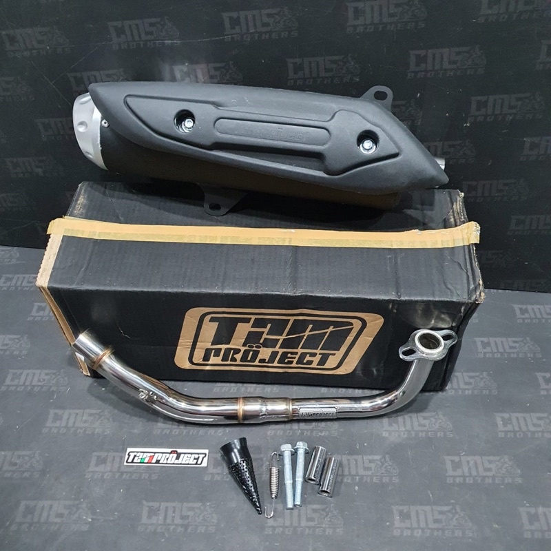 Knalpot TZM Project Non Stainless Standard Pro Honda New Vario 150 2018