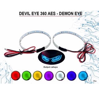 Lampu Alis Devil Eye 30 Demon Eye 360 12 Volt Devil Aes Motor Universal Devil Eyes