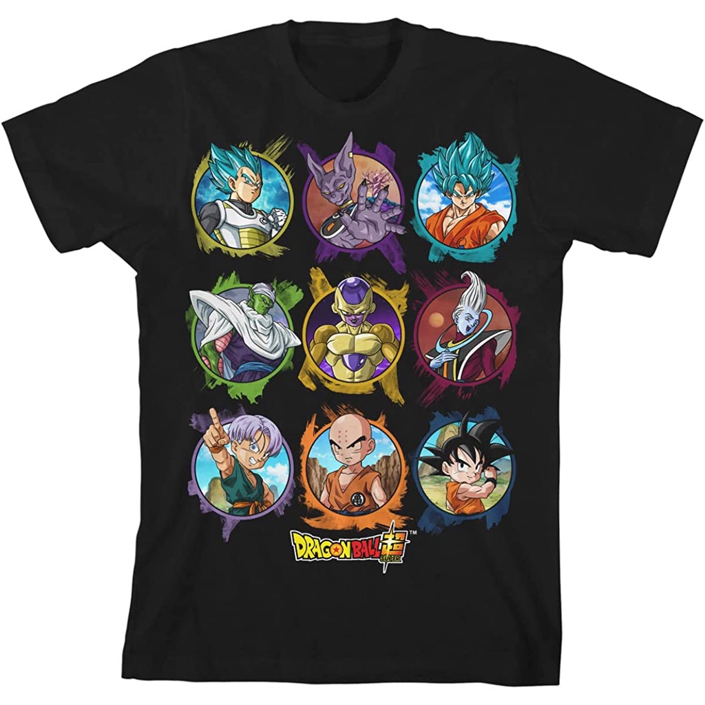 Baju Kaos Dewasa Dragon Ball Super Character Circles Pakaian Atasan Fashion Pria Wanita Cowok Laki D