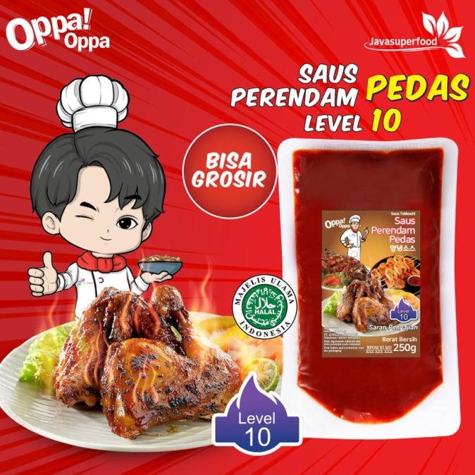 

langsung order saja] Saus Perendam Pedas Tokkochi Saus Buldak Pedas 250g Level 10 Oppa-Oppa