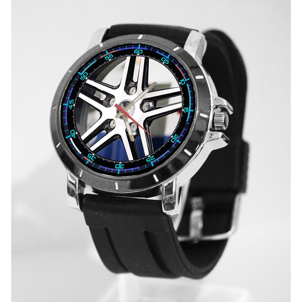[Riashop] Jam Tangan Rubber VELG MOBIL CASTING