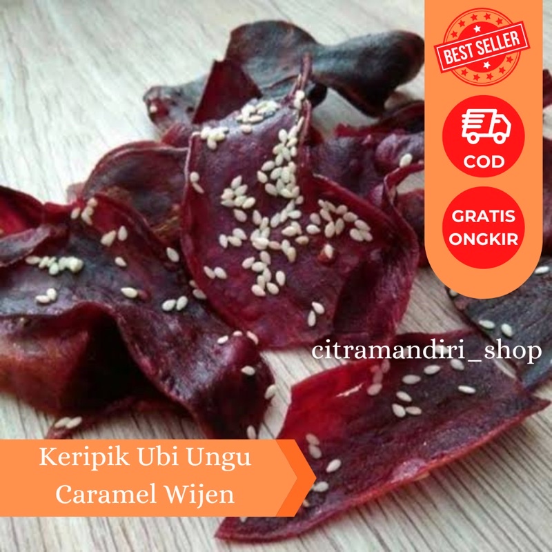 

KERIPIK UBI UNGU MANIS RASA CARAMEL WIJEN