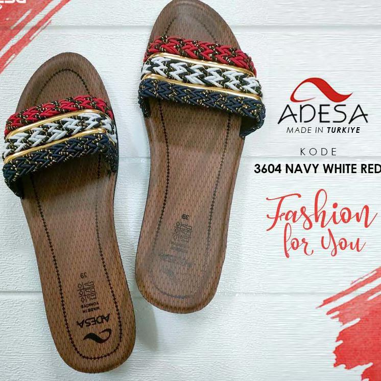 SRY.18Oc22ᴾ ‑ SANDAL WANITA ADESA ORIGINAL TURKI RINGAN COCOK UNTUK SOUVENIR HAJI/UMROH ( BLINK)