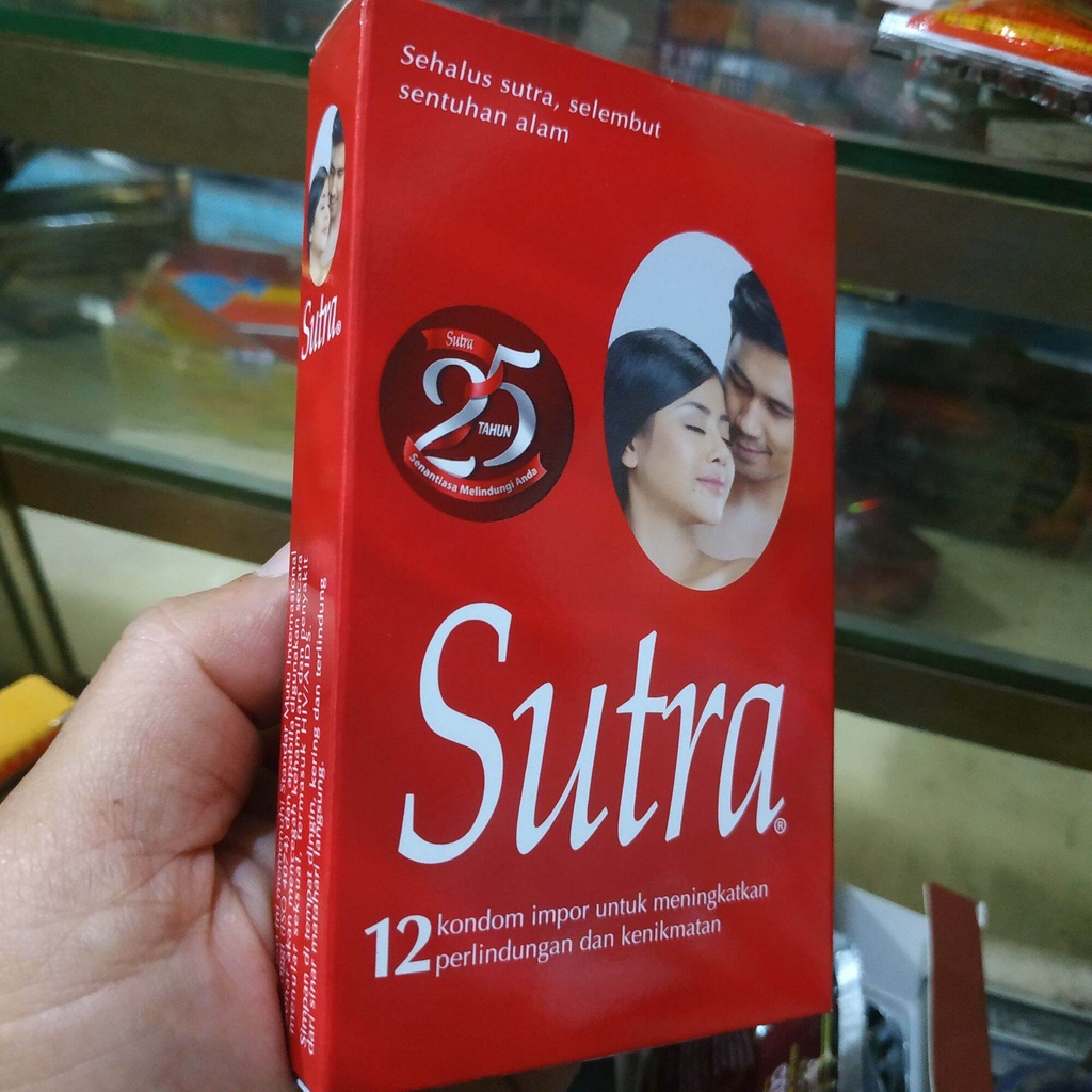Kondom Sutra 12 Pcs Merah - Sutra Merah Box isi 12 pcs