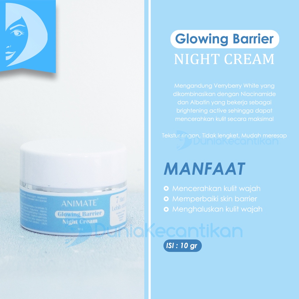 Animate Glowing Barrier Skin Repair Series 5in1 Paket Animate Skin Barier Menghilangkan bekas Jerawat BPOM Memutihkan Wajah Animate Paket Biru