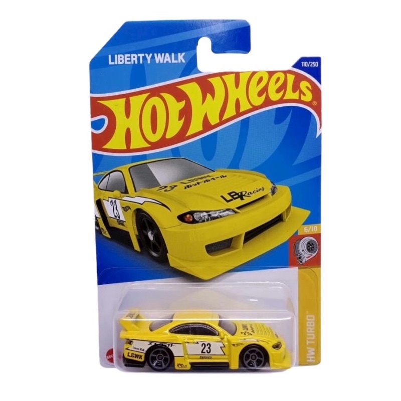 Hot Wheels LB Super Silhouette Nissan Silvia S15 Kuning LBWK 23 HW Turbo [YELLOW] + Protector Card