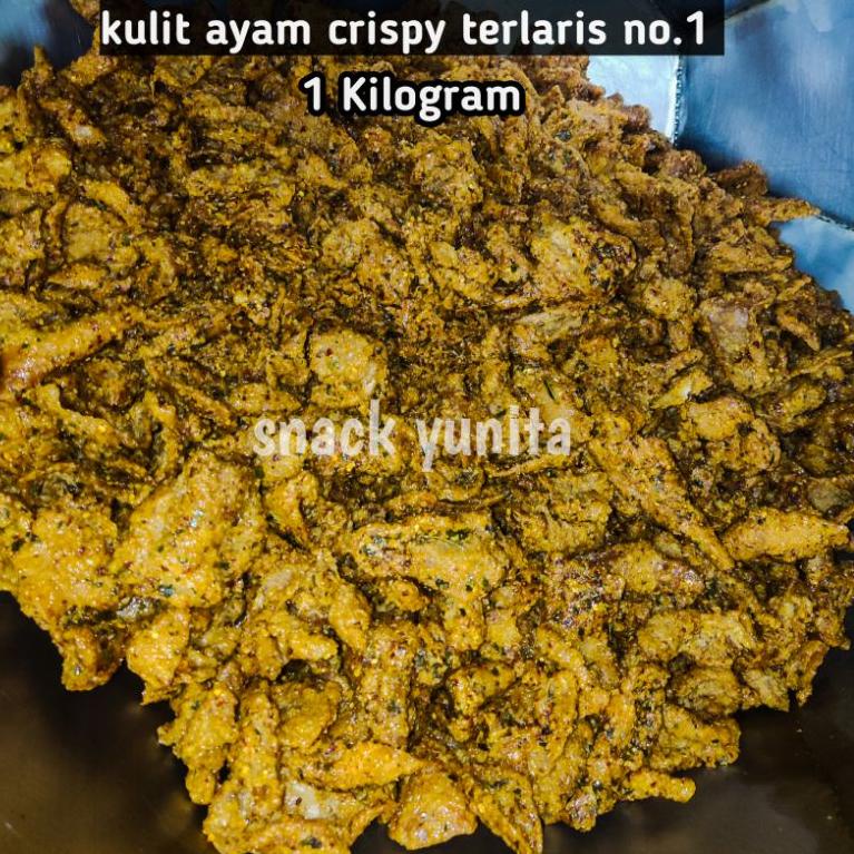 

Terlaris Kulit ayam crispy bumbu basah rempah kemasan 1 kg GSY
