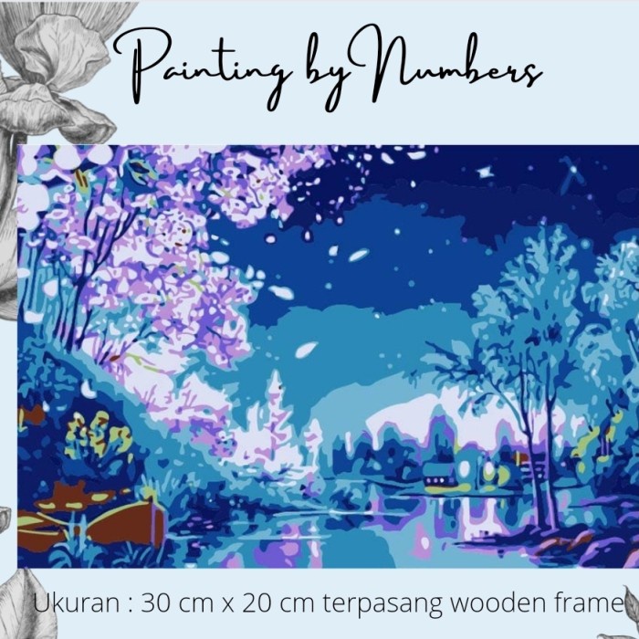 

Mudah Diy Painting By Number 30X20Cm Kerajinan Tangan - Magical River Promo