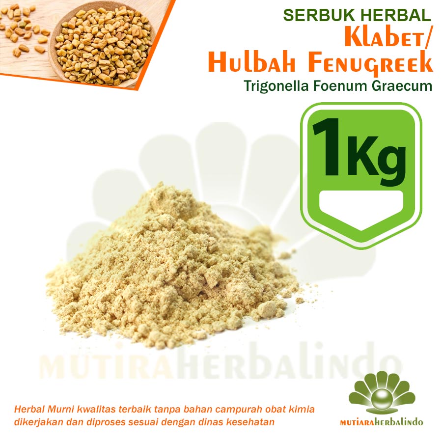 

1KG Bubuk KLABET Hulbah Fenugreek Herbal Penambah Besar Payudara ASI
