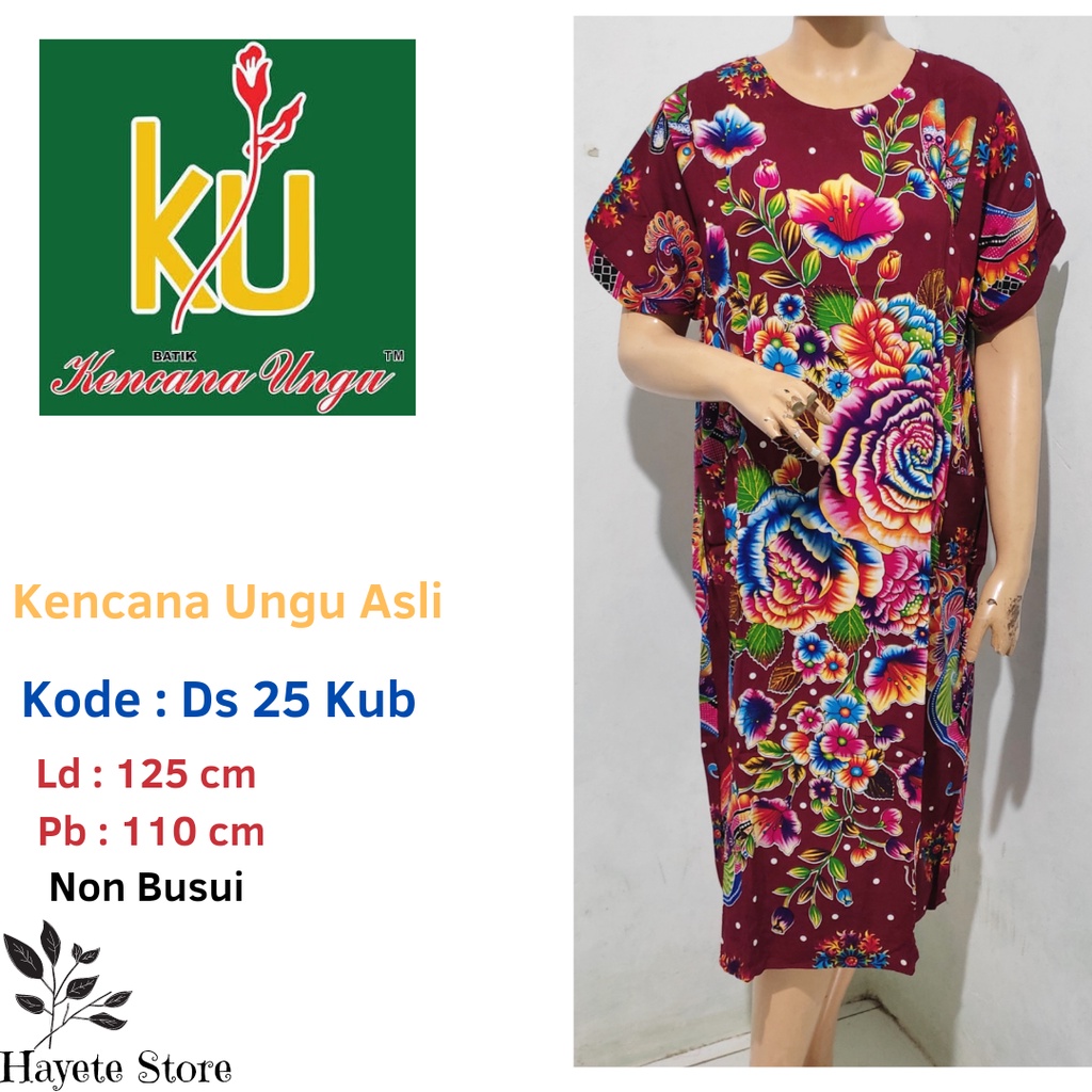 Daster Kencana Ungu Label Biru Ds 25 Terbaru