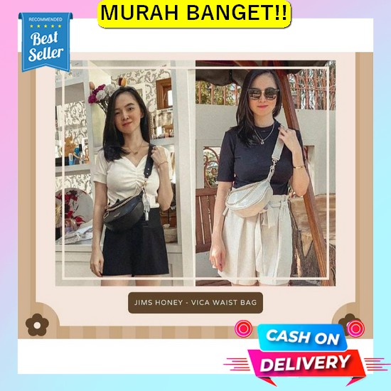 [Art. 4976] Waitsbag Wanita 003 Semi Premium (Bisa Cod) Tas Wanita Wb  Waistbag Jimshoney Terbaru Vi