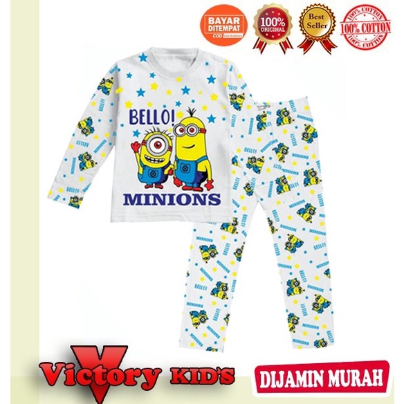 Victory kids Setelan tangan panjang anak laki-laki/perempuan 1-10 tahun