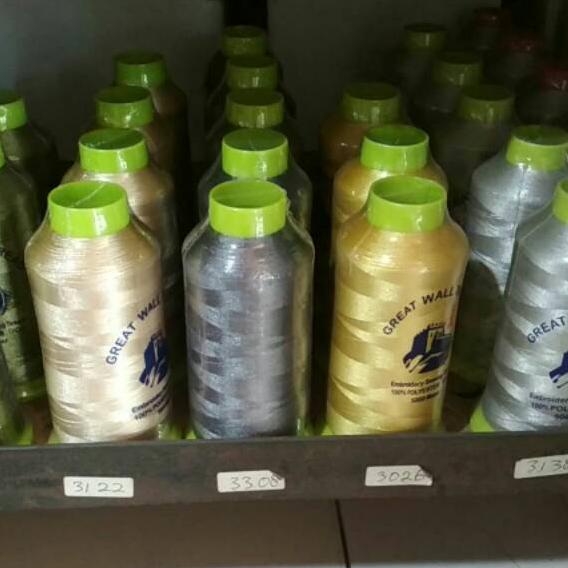 ⇶ Benang bordir Polyester great wall ↯