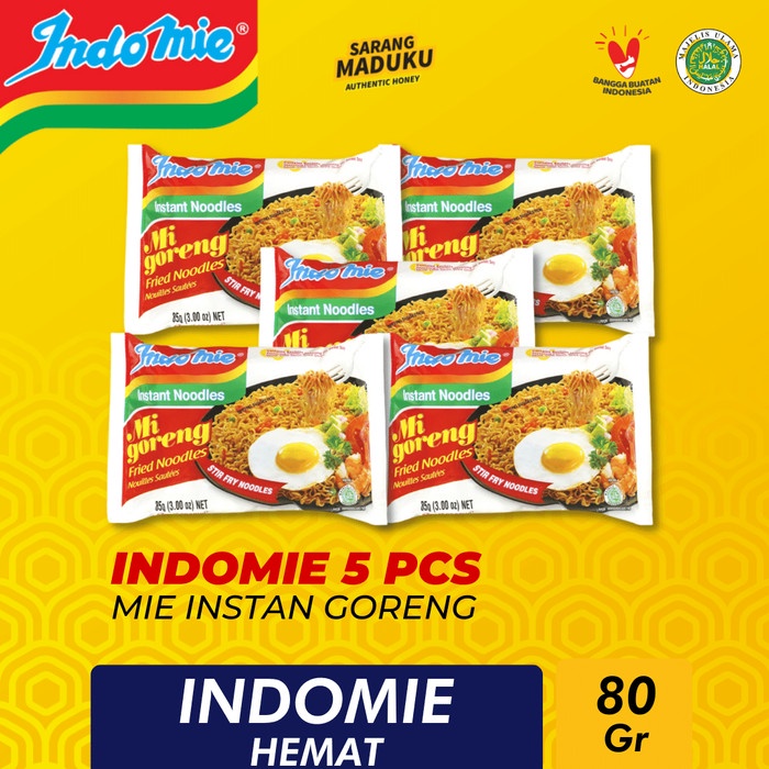 

PROMO INDOMIE GORENG INSTAN 85 GRAM 5 PCS