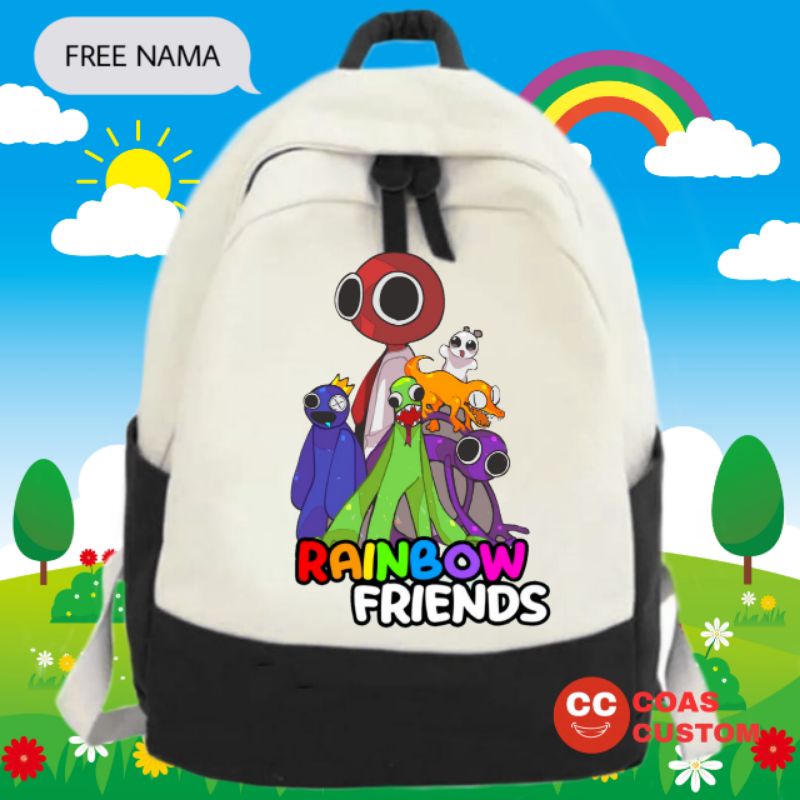 TAS RAINBOW FRIENDS TAS RANSEL ANAK SEKOLAH SD