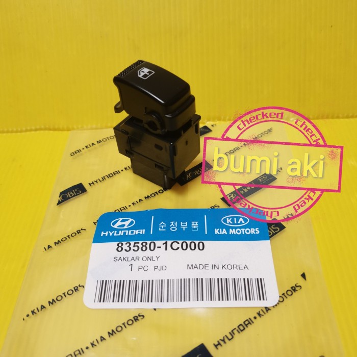 SAKLAR ONLY SWITCH POWER WINDOW KIRI HYUNDAI GETZ MATRIX TUCSON .
