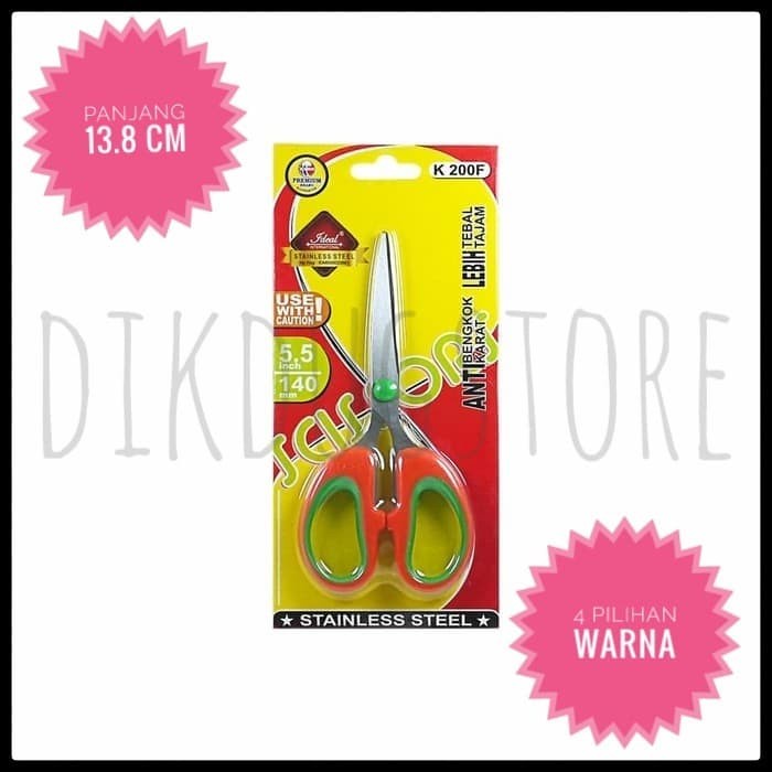 

Promo Bulan Ini Gunting Sedang 13.8 Cm Stainless Steel Serbaguna Murah Ideal K200F Limited