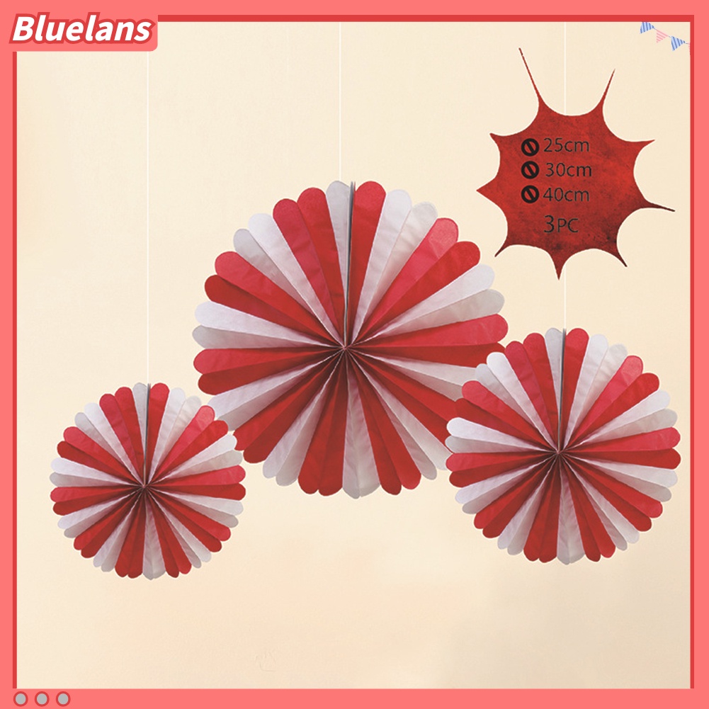 3pcs / Set Banner Gantung Bentuk Bulat Sarang Lebah Bahan Kertas Untuk Dekorasi Pesta Halloween