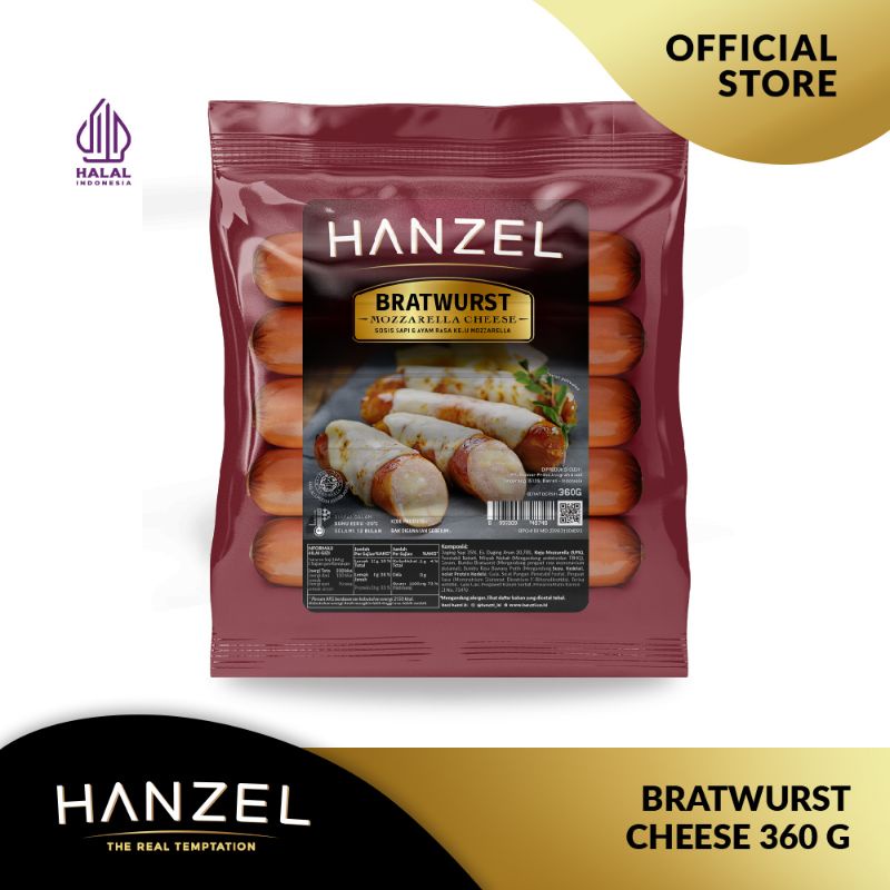 

Hanzel Bratwurst Cheese 360 gram