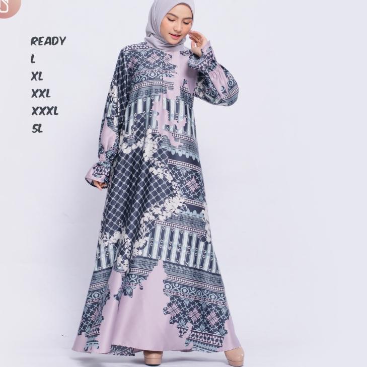 Rekomendasi Myshawl Samira Premium Gamis Syar'i Pesta Jumbo Polos Ld 140 130