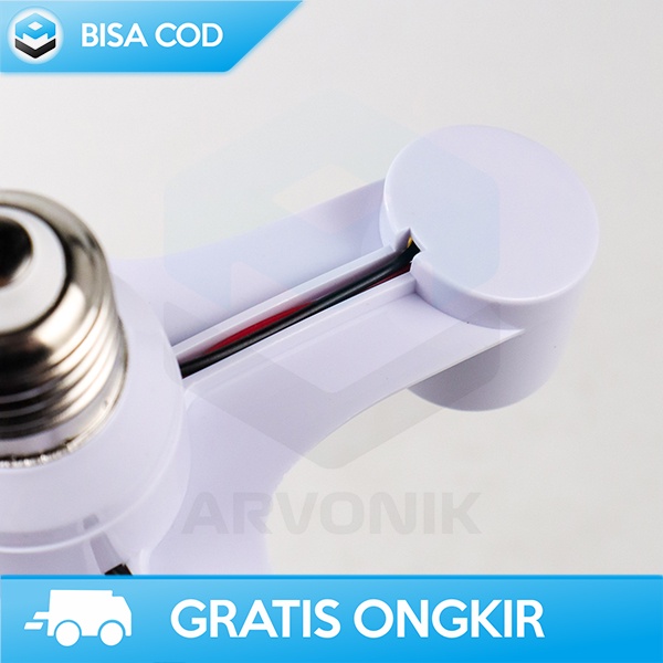 FITTING LAMPU SPLITTER LAMPU BOHLAM LED STUDIO 220V CABANG 4 1 SOCKET