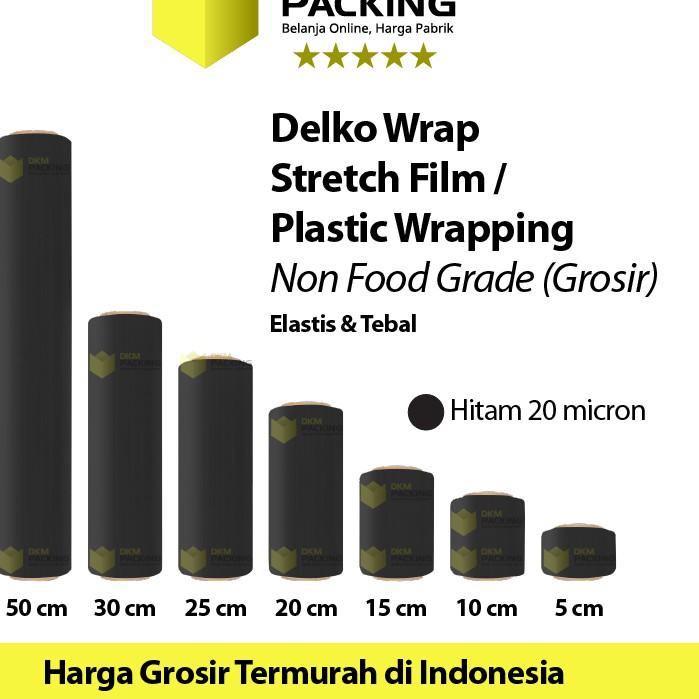 

Update Stretch Film 30cm x 250m Plastik Wrapping DELKO WRAP TER/SATUAN ✔