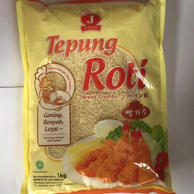 

[COD] J FOOD TEPUNG ROTI BREAD CRUMBS 1kg [COD]