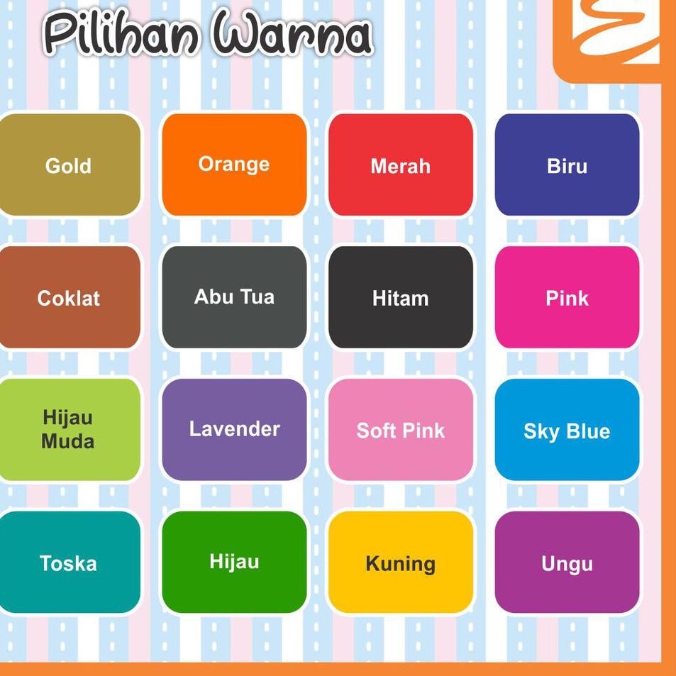 

Baru Datang!! Stiker nama bahan vinyl waterproof (Sticker Label) 2cm Hot Promo