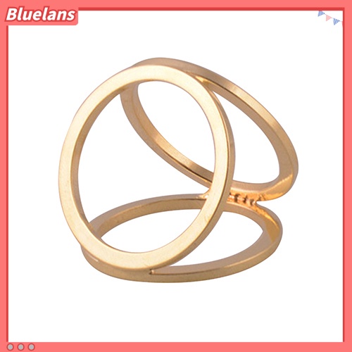 Bluelans Hot Fashion Gold Plated Three Ring Silk Scarf Buckle Clip Brooch Pin Gift