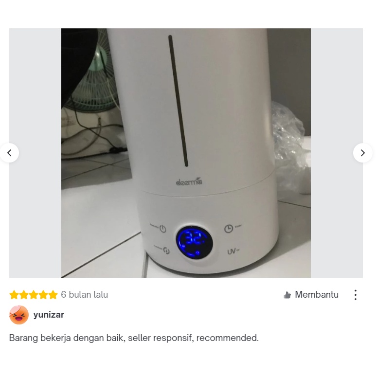 DEERMA Air Humidifier F628S Purifier Pelembab Udara Garansi